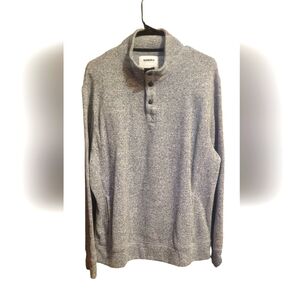 Sonoma Men's Charcoal Button-Up Sweater XL